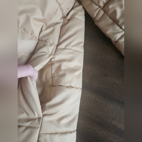 XL Tan London Fog Outdoors Unlimited Hooded Quilted Zip Up Jacket - Picture 13 of 13